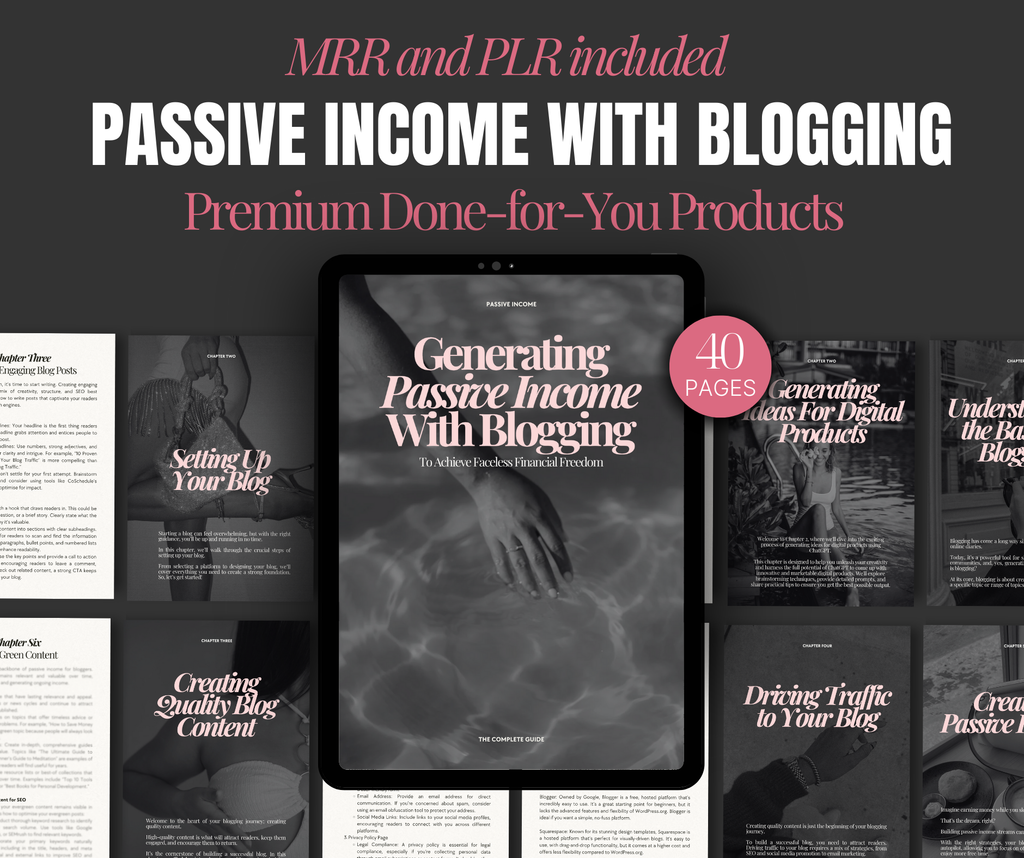 Generate Passive  Income With Blogging